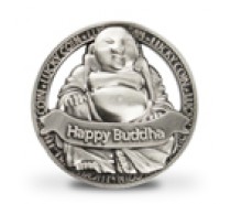 Geluksmunt: Happy Buddha (open munt)